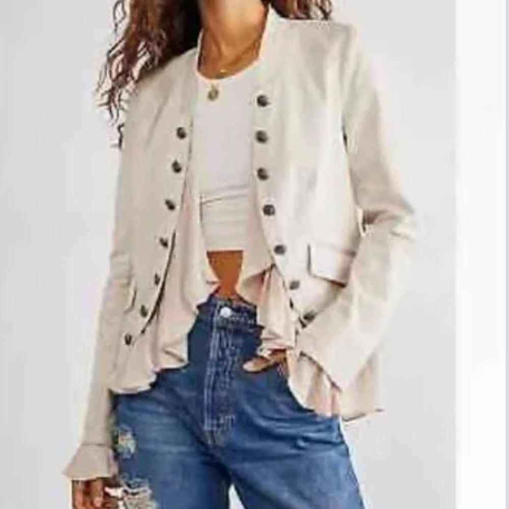 We the Free Free People Ruffles Romance Jacket size XS